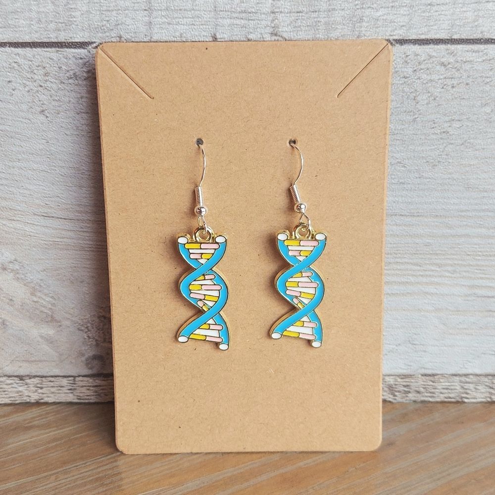 Science Teacher Earrings DNA Strand